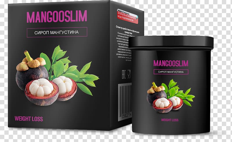 Weight loss Syrup Obesity Dietary supplement, mangosteen transparent background PNG clipart