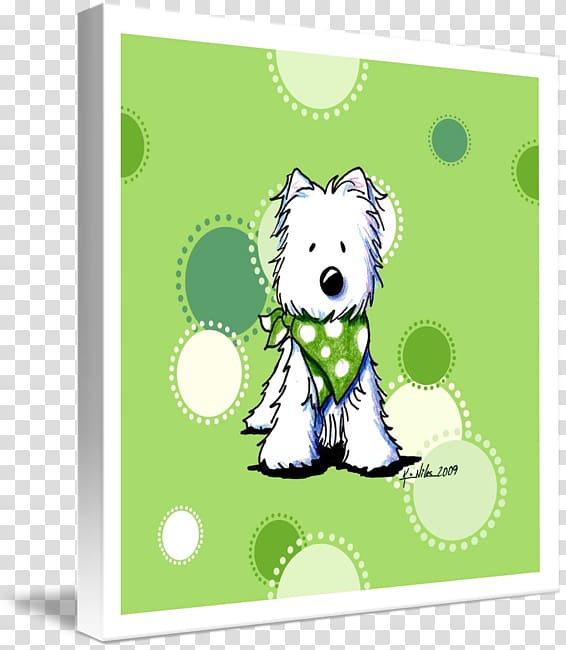 West Highland White Terrier Dog breed Canvas print Art, Westie transparent background PNG clipart