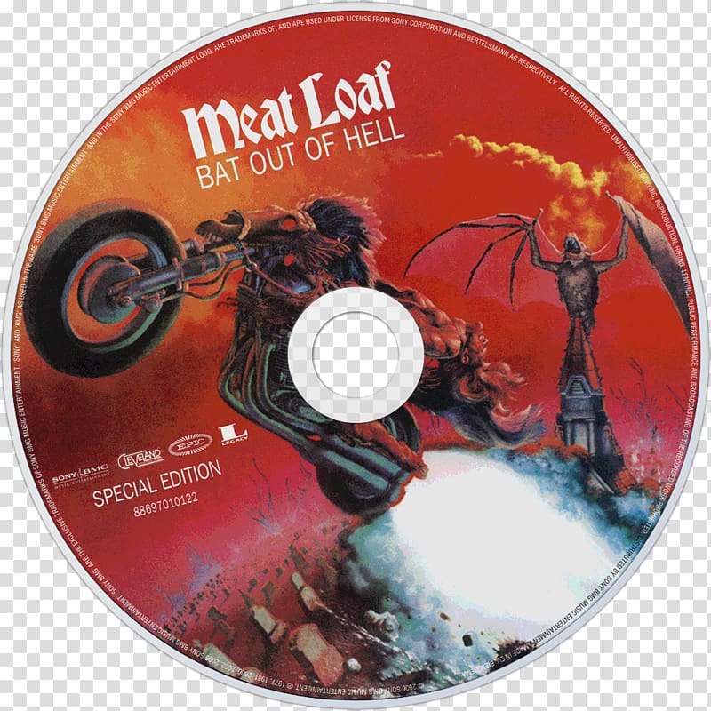 Bat Out of Hell II: Back into Hell Compact disc Album cover, hell transparent background PNG clipart