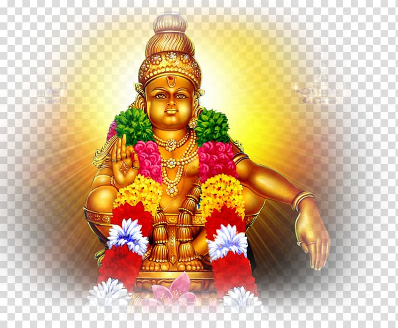 Hindu deity illustration, Sabarimala Ganesha Ayyappan Mahadeva Harivarasanam, ganesha transparent background PNG clipart