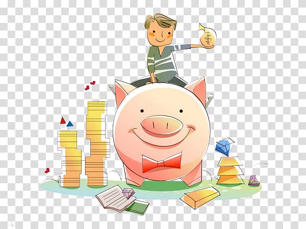 Personal finance Money Investment Piggy bank u6708u5149u65cf, pig transparent background PNG clipart