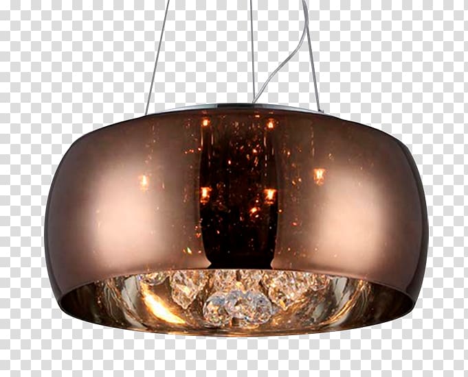 Light Pendentive Glass Dome Chandelier, lustre transparent background PNG clipart