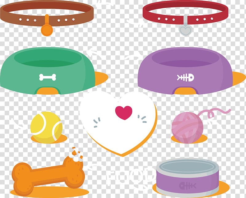 Dog Cat Pet Euclidean , Fine pet dogs and cats supplies material transparent background PNG clipart