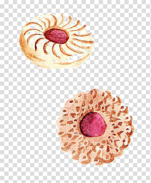 Illustration, Hand-painted cookies transparent background PNG clipart