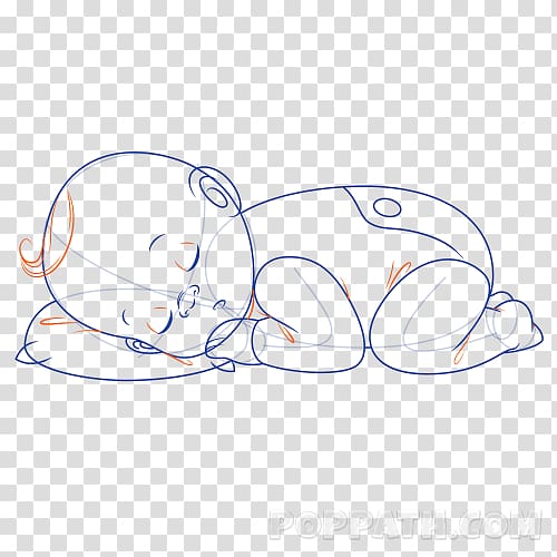 Drawing Infant Sleep, sleeping baby transparent background PNG clipart