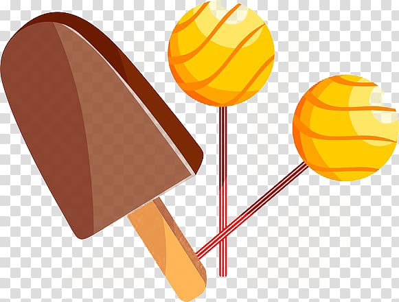 Lollipop Chocolate bar Candy Illustration, Ice cream lollipop transparent background PNG clipart