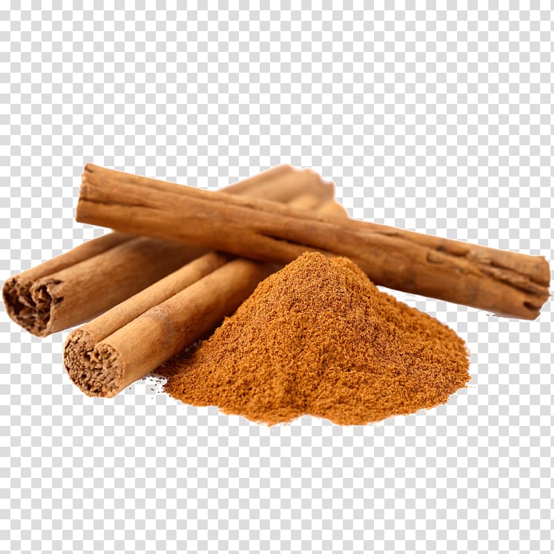 brown powder and brown pipe, Cinnamon Condiment Ingredient Spice Cinnamomum verum, others transparent background PNG clipart