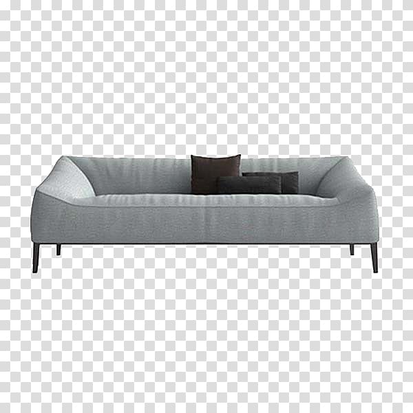 Sofa bed Couch Comfort Grey, Grey soft and comfortable sofas transparent background PNG clipart