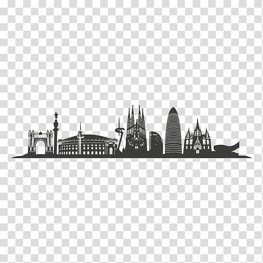 Skyline Silhouette, dubai transparent background PNG clipart