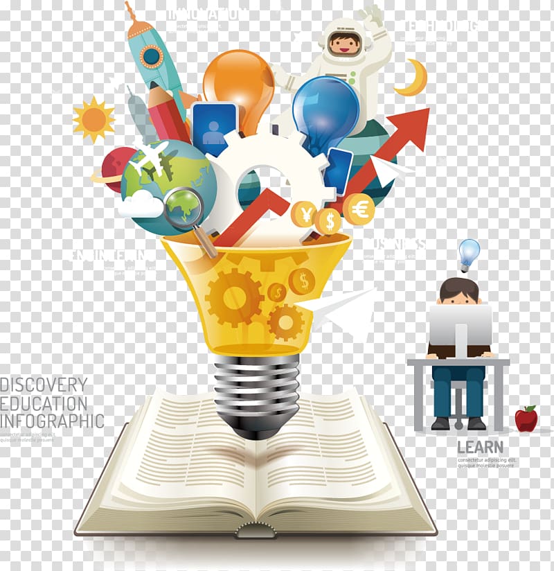 Discovery Education illustration, Poster, Creative lamp transparent background PNG clipart