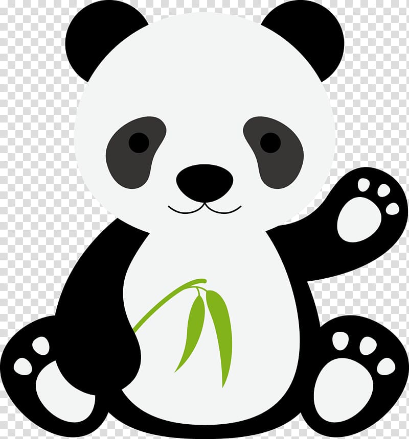 panda holding bamboo illustration, Giant panda Tiger Gorilla Cartoon, Panda transparent background PNG clipart