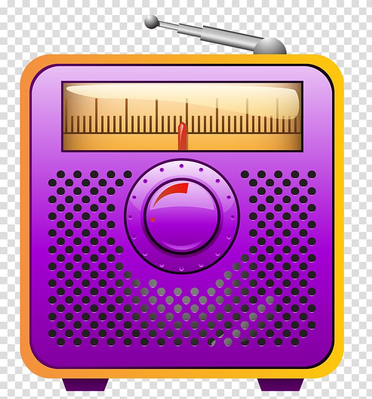 Radio Television Illustration, Hand-painted radio transparent background PNG clipart