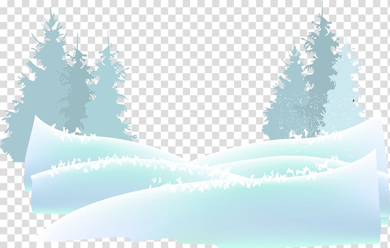 Snow Watercolor painting Adobe Illustrator, Beautiful blue snow transparent background PNG clipart