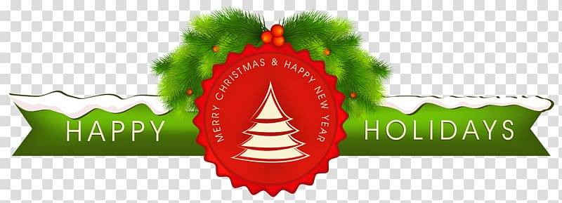 Happy Holidays illustration, Christmas Holiday Happiness, Merry Christmas Text Decor transparent background PNG clipart