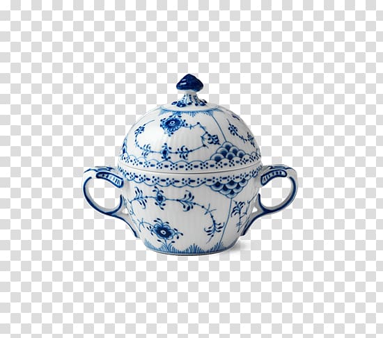 Royal Copenhagen Teapot Tableware Musselmalet Kettle, kettle transparent background PNG clipart
