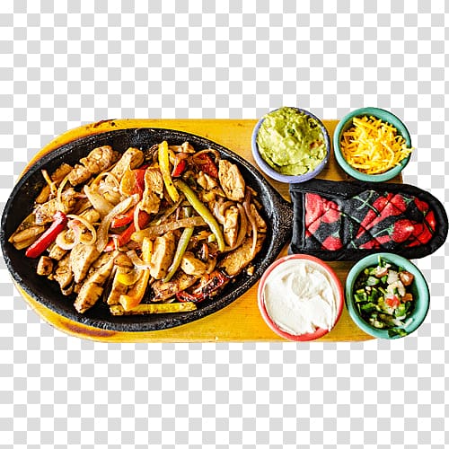 Mexican cuisine Fajita Chinese cuisine Vegetarian cuisine El Toro Bravo Restaurant, chimichanga transparent background PNG clipart