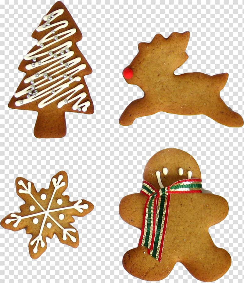 Biscuits Gingerbread Christmas cookie, cookie transparent background PNG clipart