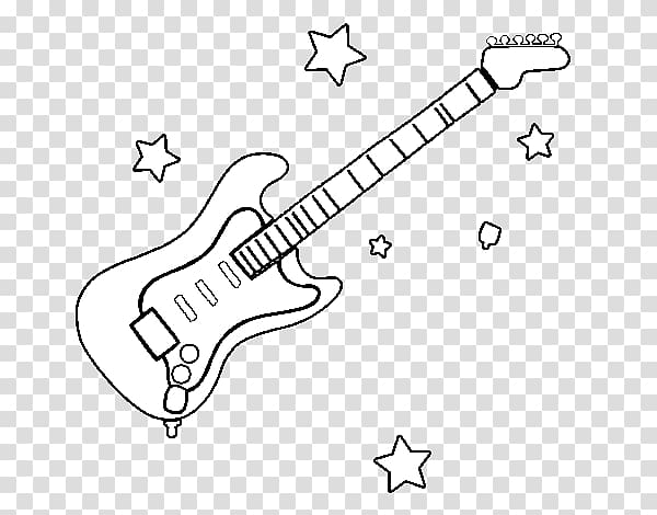 Musical Instruments Drawing Guitar Coloring book, electric party transparent background PNG clipart