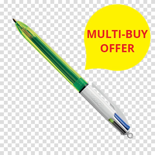 Ballpoint pen Bic Highlighter Office Supplies, pen transparent background PNG clipart