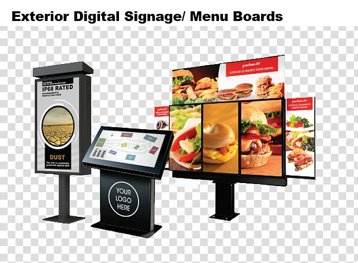 Fast food Computer Monitors Advertising Computer Software Broadcasting, digital board transparent background PNG clipart