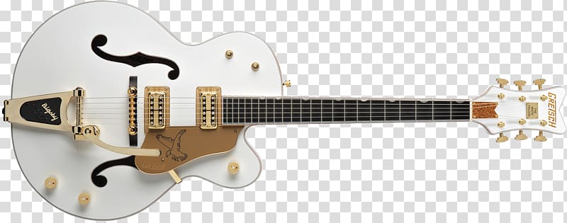 Gretsch White Falcon Fender Esquire Guitar Bigsby vibrato tailpiece, acoustic transparent background PNG clipart