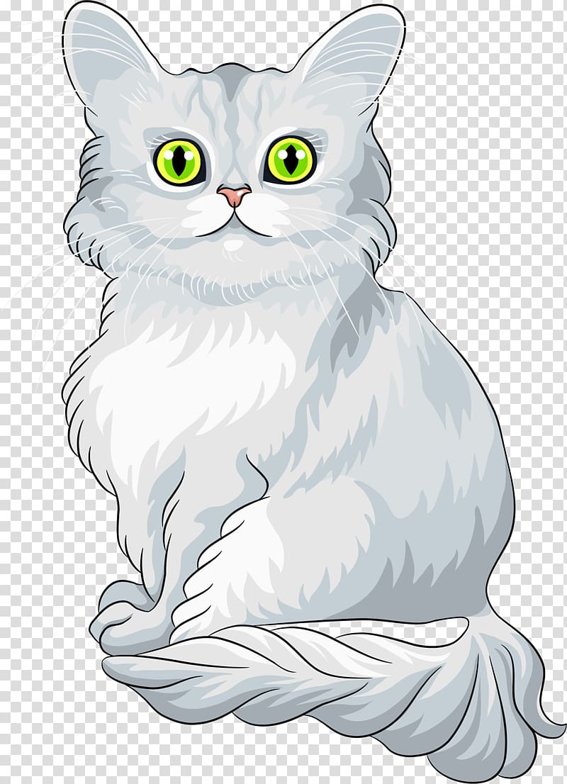 Maine Coon Chantilly-Tiffany Domestic long-haired cat , hand painted cat transparent background PNG clipart