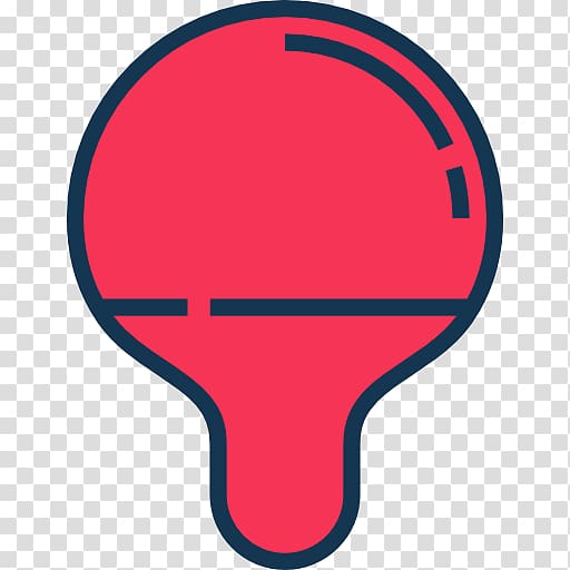 Table tennis racket Scalable Graphics Icon, A red table tennis racket transparent background PNG clipart