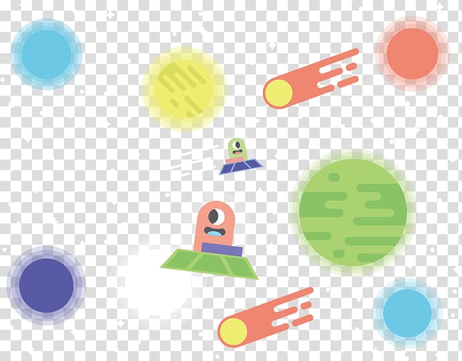 Outer space Extraterrestrial life Illustration, Cartoon Creative Space transparent background PNG clipart