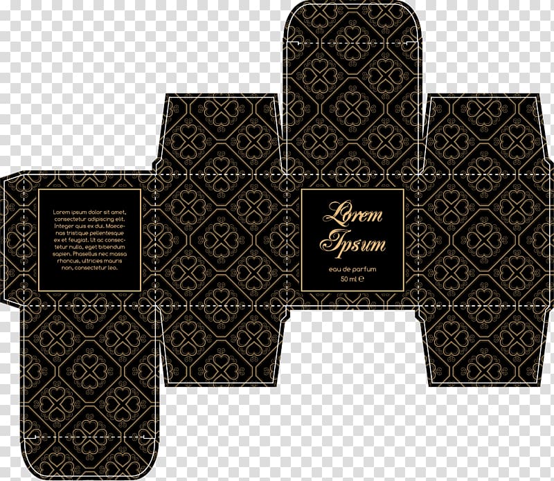 Box Perfume Template, Black box to expand the map transparent background PNG clipart