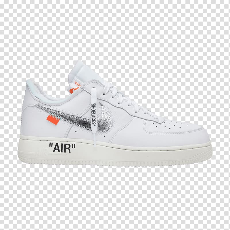 Sports shoes Nike Air Force 1 \'07 Shoes White // Metallic Silver AO4297 100 Nike Air Force 1 \'07 LV8 Nike Air Force 1 High Supreme Mens Sp 10 Shoes 698696 100, Off White Brand Sneakers transparent background PNG clipart