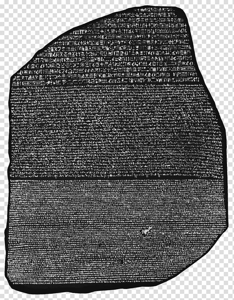 Rosetta Stone Ancient Egypt Egyptian hieroglyphs, Tabla transparent background PNG clipart