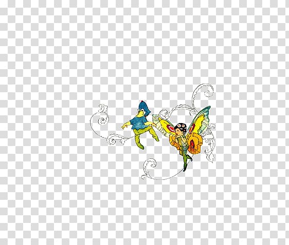 Butterfly , Little Butterfly Fairy with Flower Fairy transparent background PNG clipart