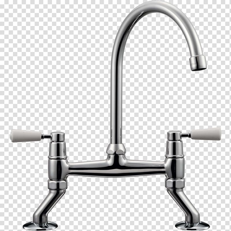 Faucet Handles & Controls Sink Franke Kitchen Brushed metal, steel bridge walking transparent background PNG clipart