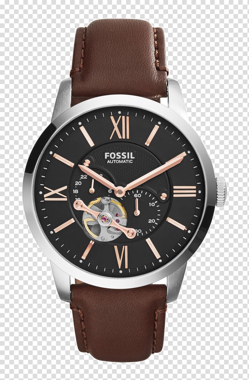 Fossil Men\'s Townsman Automatic Watch strap Fossil Group, watch transparent background PNG clipart