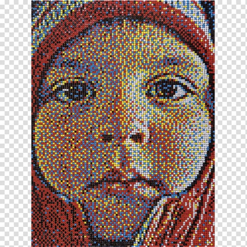 Eric Daigh Mosaic Drawing pin Portrait Artist, Pin transparent background PNG clipart