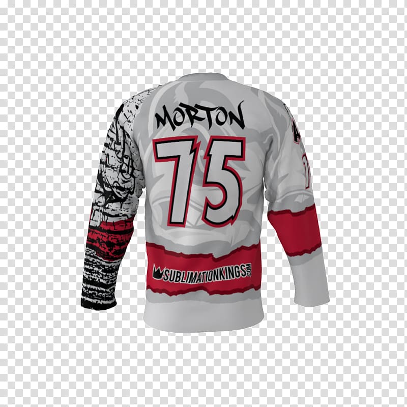 Hockey jersey T-shirt Sweater, albino rhinoceros transparent background PNG clipart