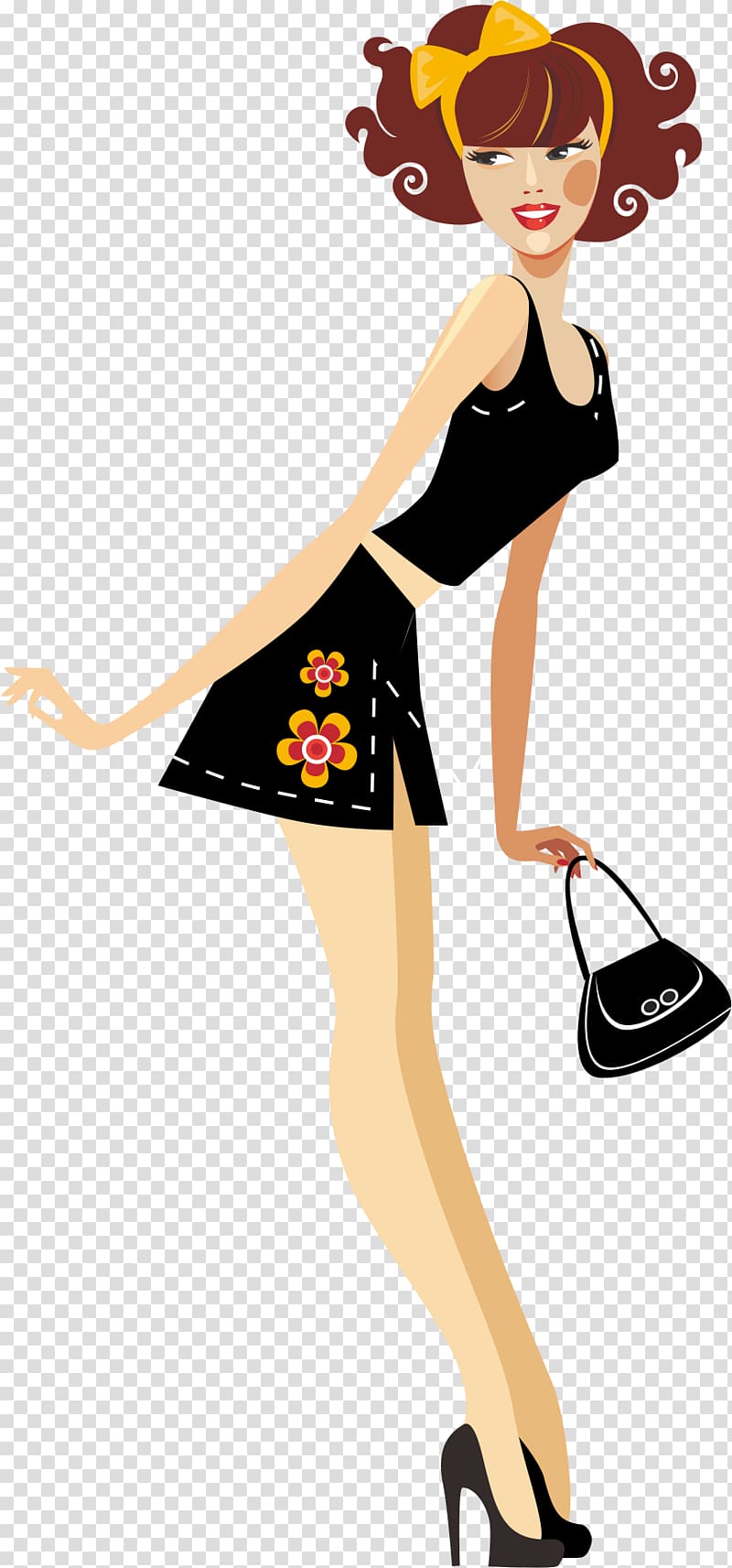 Fashion illustration Woman , The most beautiful goddess transparent background PNG clipart