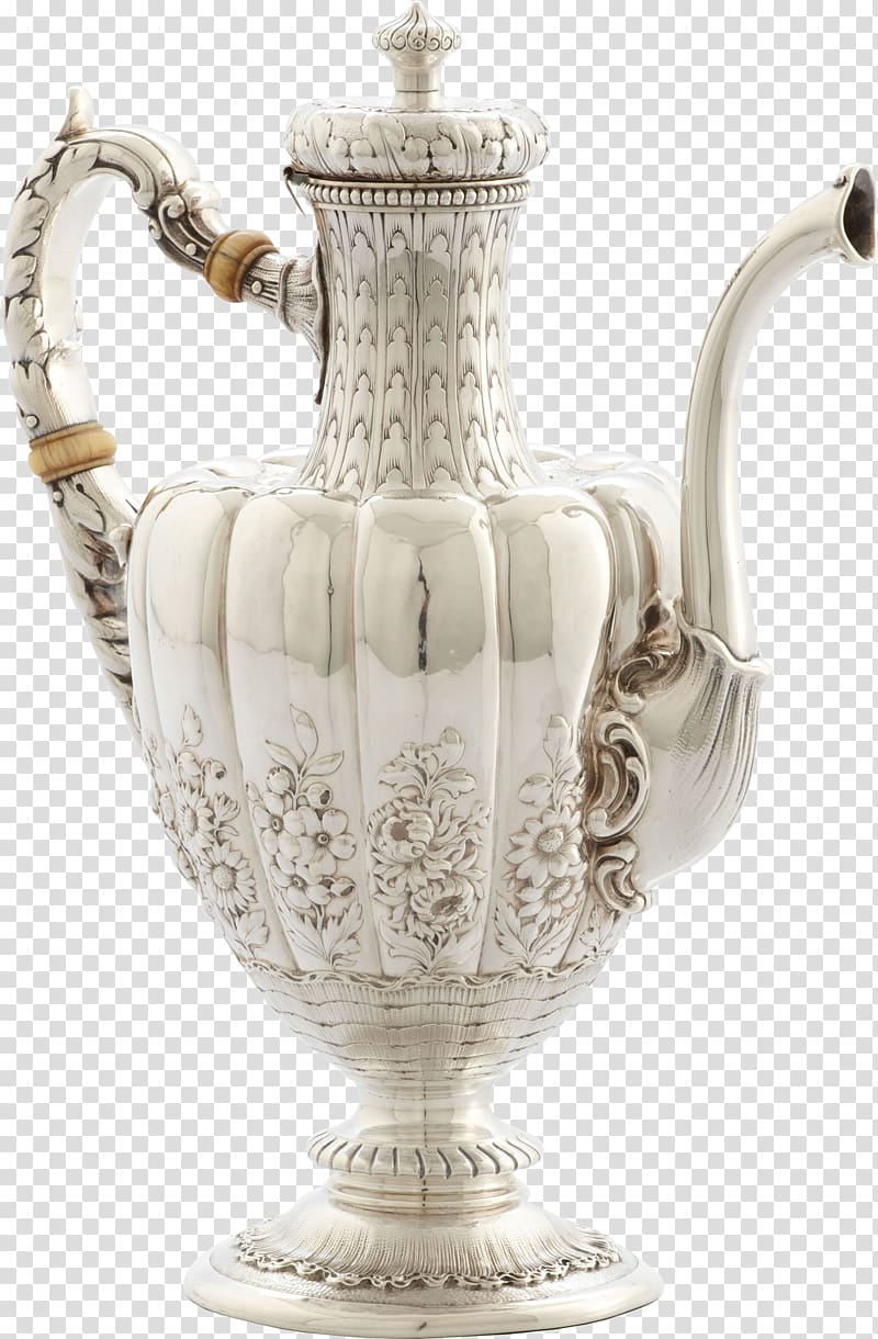 white floral ceramic vase, Coffee pot Teapot Kettle, kettle transparent background PNG clipart