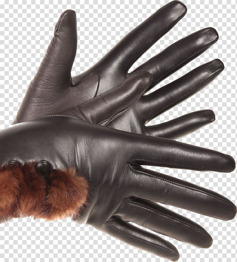 Glove Leather Scape Clothing, Leather gloves transparent background PNG clipart