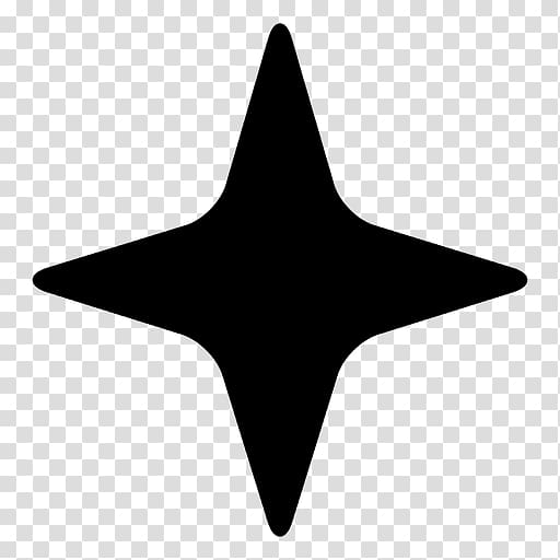 diamond star clipart black