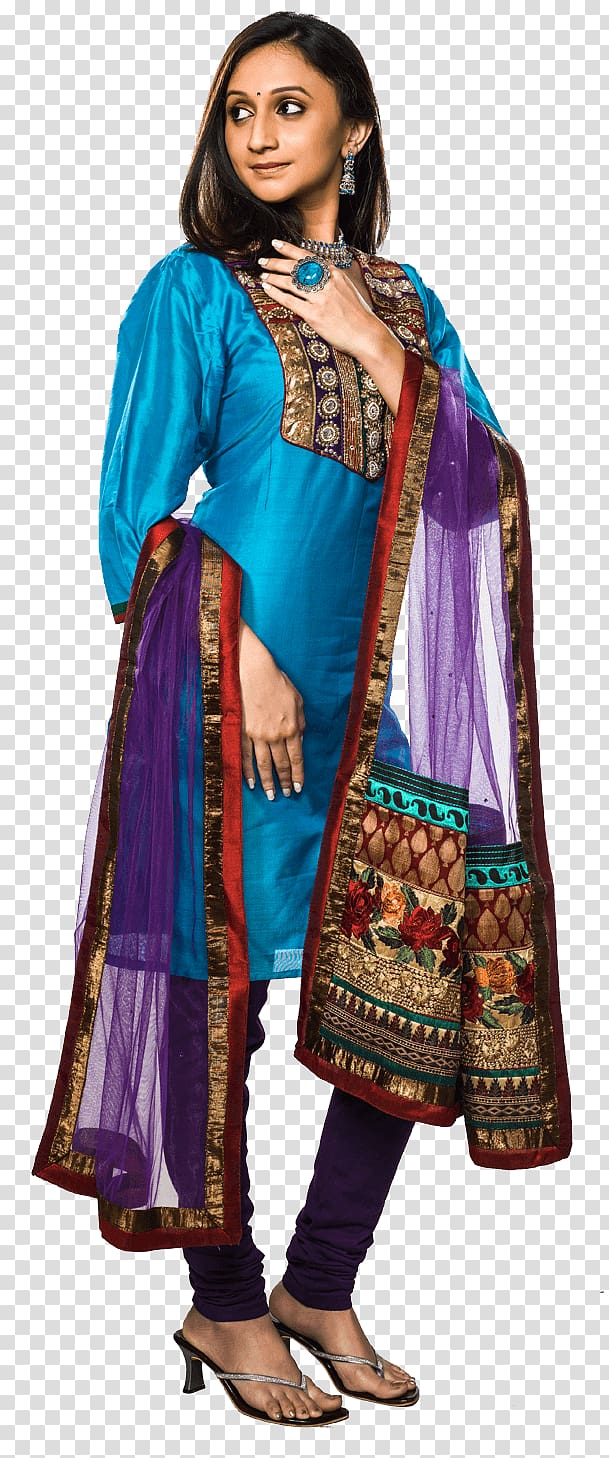 Anarkali India Sari Dress Clothing, model transparent background PNG clipart
