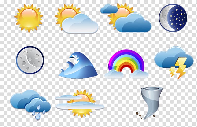 Weather forecasting Logo Icon, Weather icon material transparent background PNG clipart