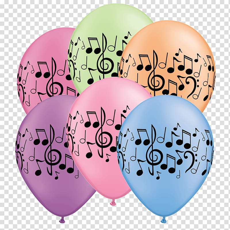 Balloon Musical note Birthday Musical theatre, balloon transparent background PNG clipart