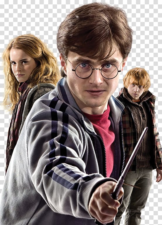 Harry Potter, Ron Weaslie, and Hermonie Granger, Harry Potter and the Deathly Hallows u2013 Part 1 Hermione Granger Ron Weasley Draco Malfoy, Harry Potter Free transparent background PNG clipart