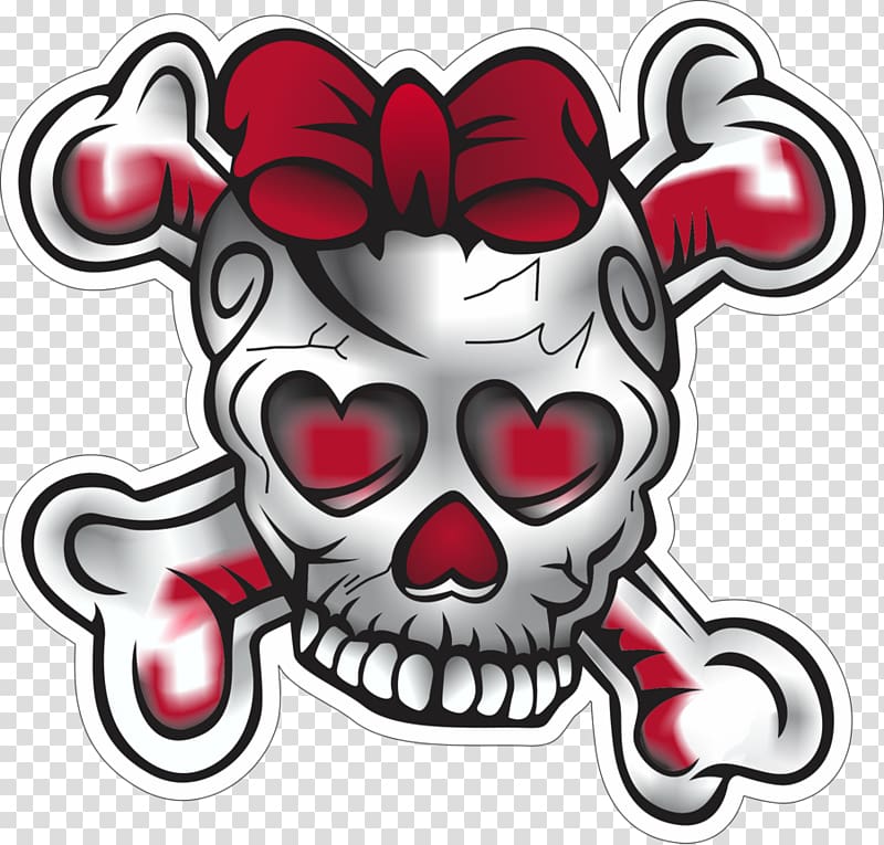 Calavera Skull and crossbones Girly girl Human skull symbolism, skulls transparent background PNG clipart