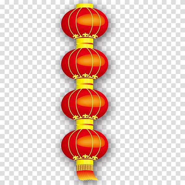 Chinese New Year Lantern Festival, New Year Spring Festival Chinese New Year red lanterns string transparent background PNG clipart