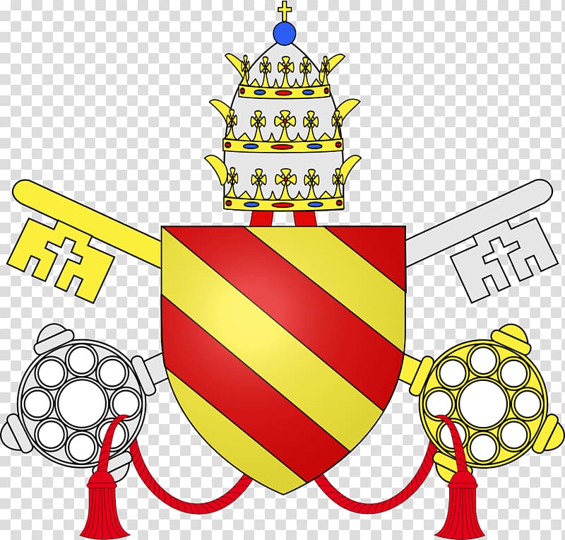 Pope Papal coats of arms Coat of arms Papal bull Catholicism, others transparent background PNG clipart