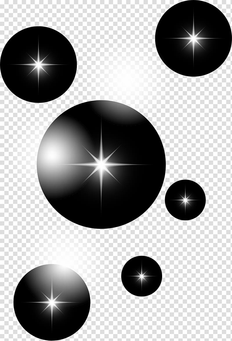 Black and white, Black stars shining transparent background PNG clipart
