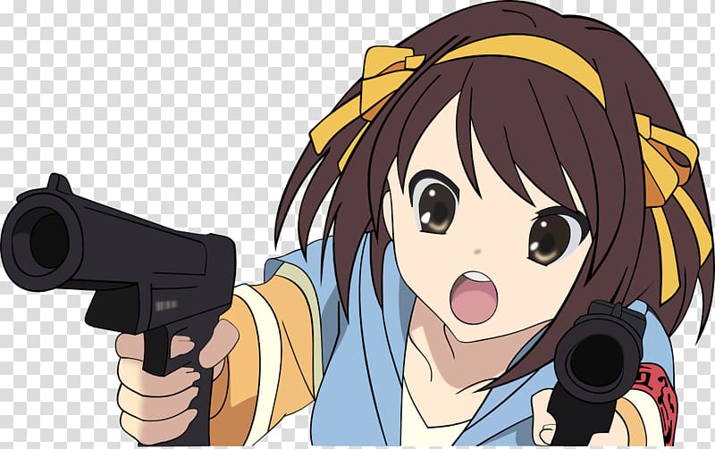 The Melancholy of Haruhi Suzumiya Mikuru Asahina Anime , ahegao transparent background PNG clipart