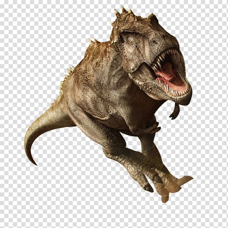 brown t-rex , Tyrannosaurus Parasaurolophus Nanotyrannus Corythosaurus Mosasaurus, dinosaur transparent background PNG clipart